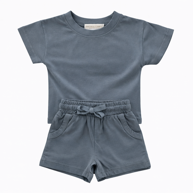Sample Sale - Organic Cotton Top and Shorts Set (various sizes)