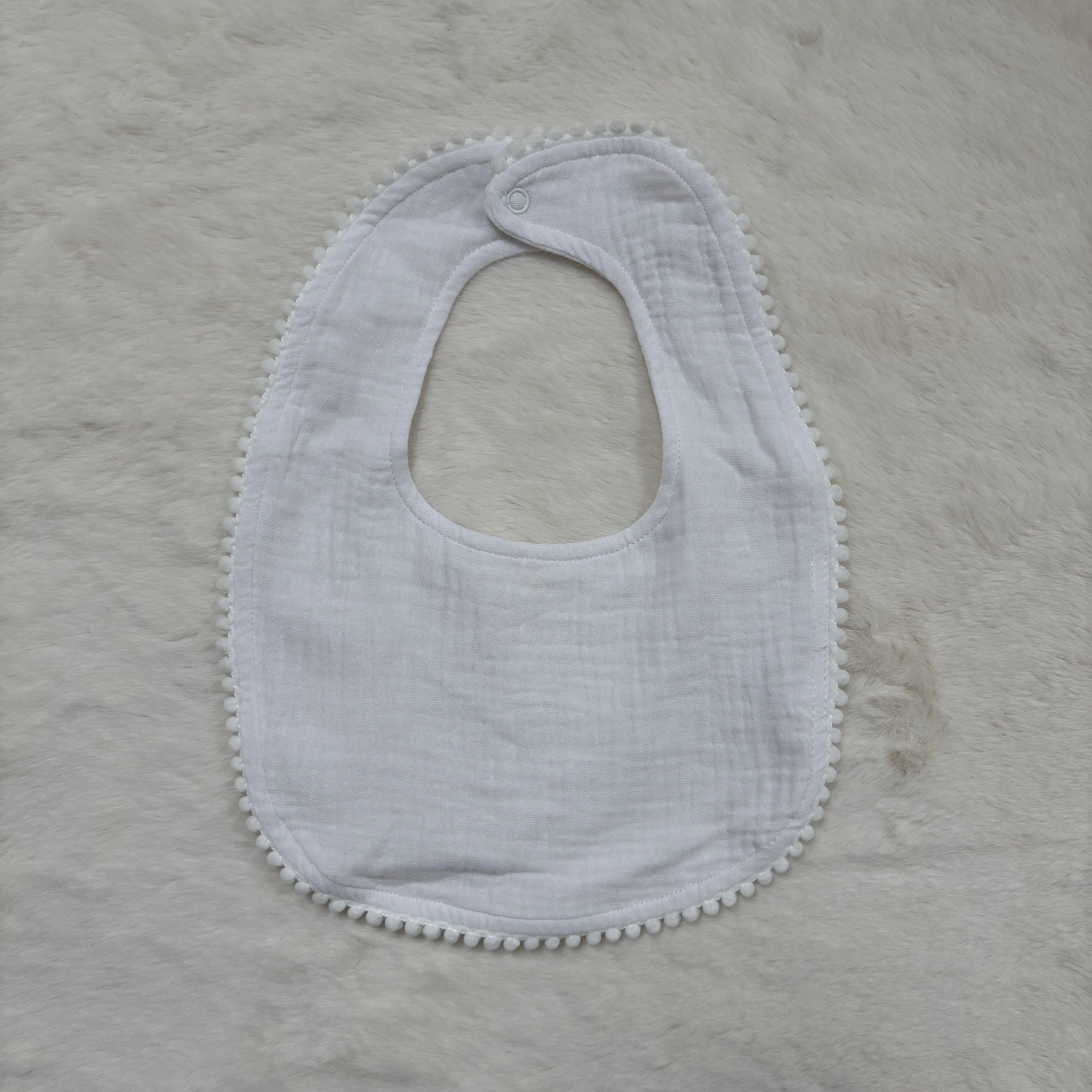Organic cotton baby dribble bibs pack with muslin fabric