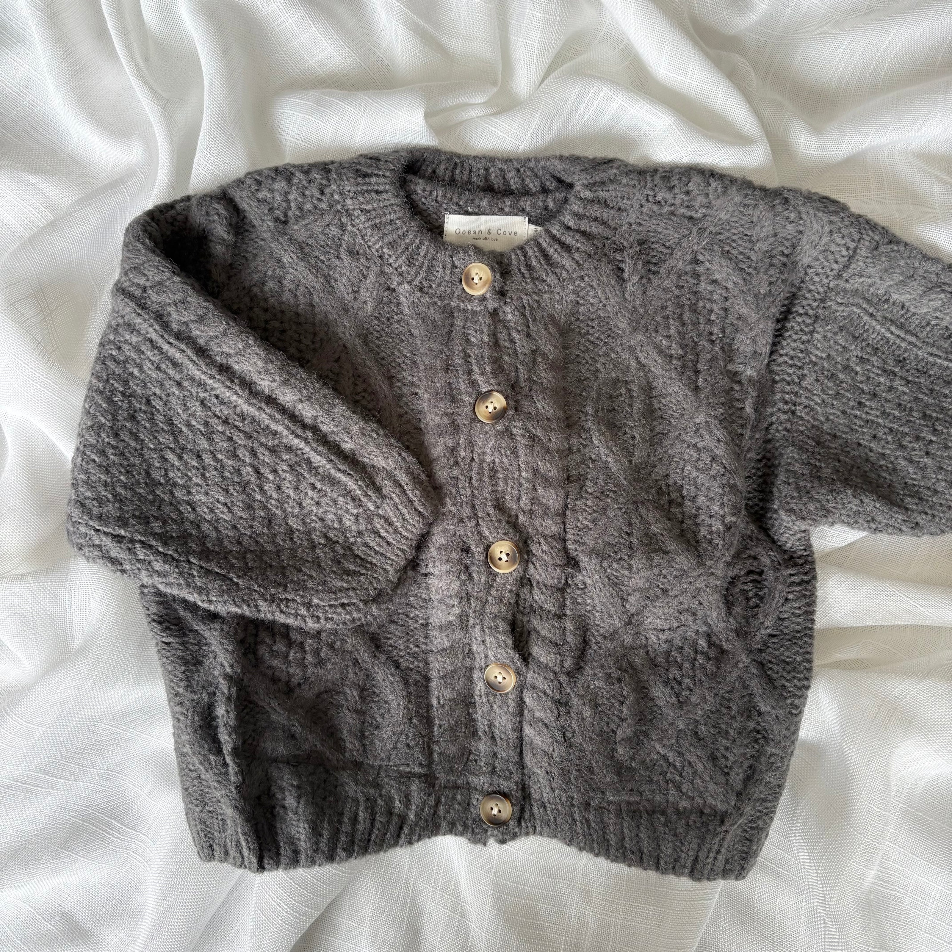 Chunky Cable Knit Cardigan