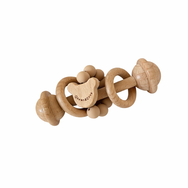 Baby Silicone Teddy Rattle Teether