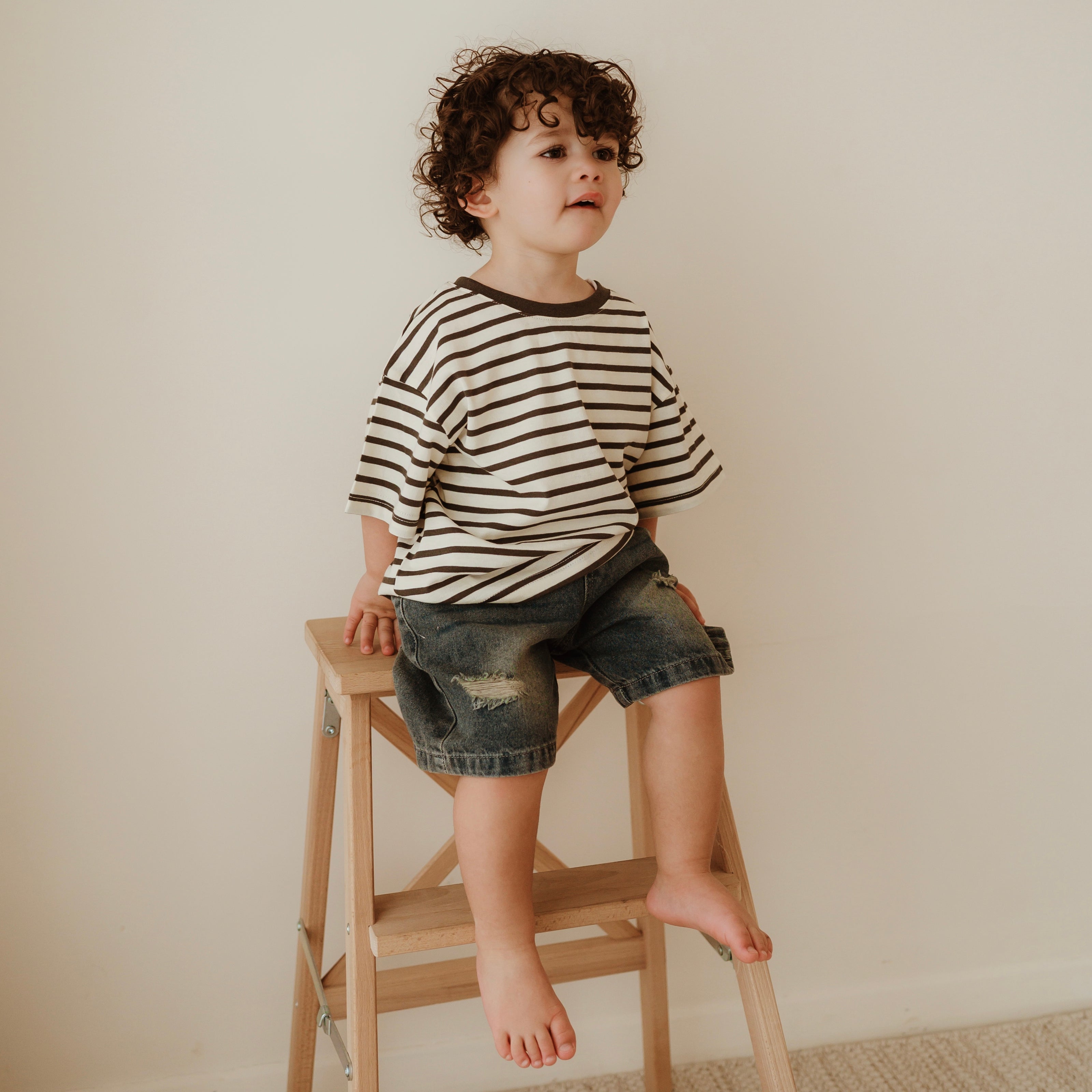 Mid Wash Denim Jorts