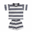 Stripe T Shirt and Shorts Set