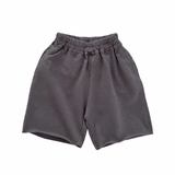 Raw Hem Longline Sweat Shorts
