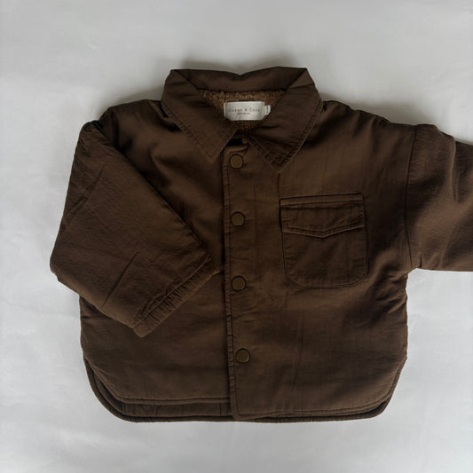 Brown Sherpa Lined Jacket 12-18 months