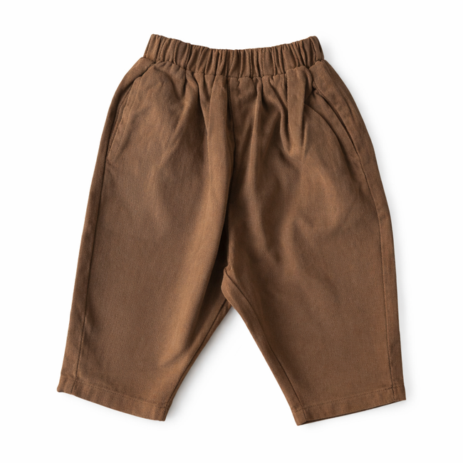 Brown Wide Leg Pocket Trousers