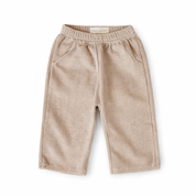 Baby waffle trousers in Cream