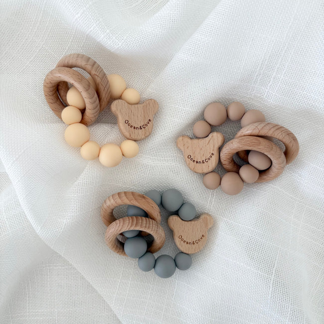 Baby Silicone Teddy Teethers