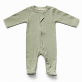 Organic Cotton Ribbed Sleepsuit