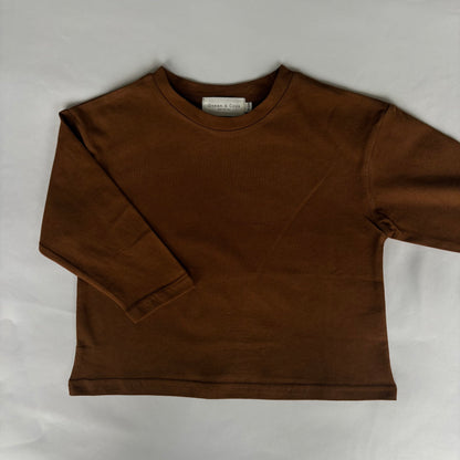Rust Cotton Long sleeve Top 18-24 months