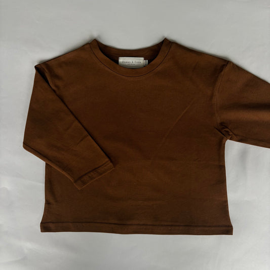 Rust Cotton Long sleeve Top 18-24 months