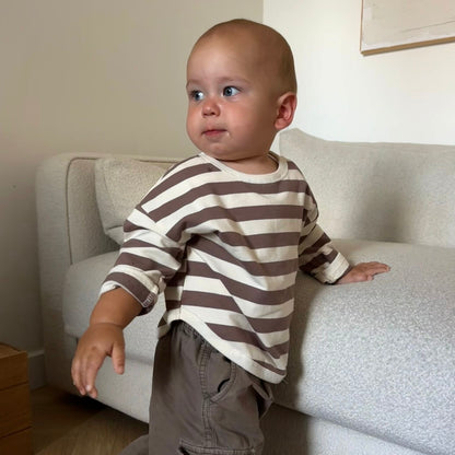 Striped Lightweight Sweatshirt