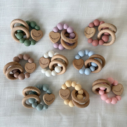 Baby Silicone Heart Teethers