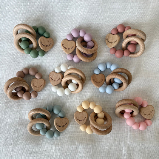 Baby Silicone Heart Teethers