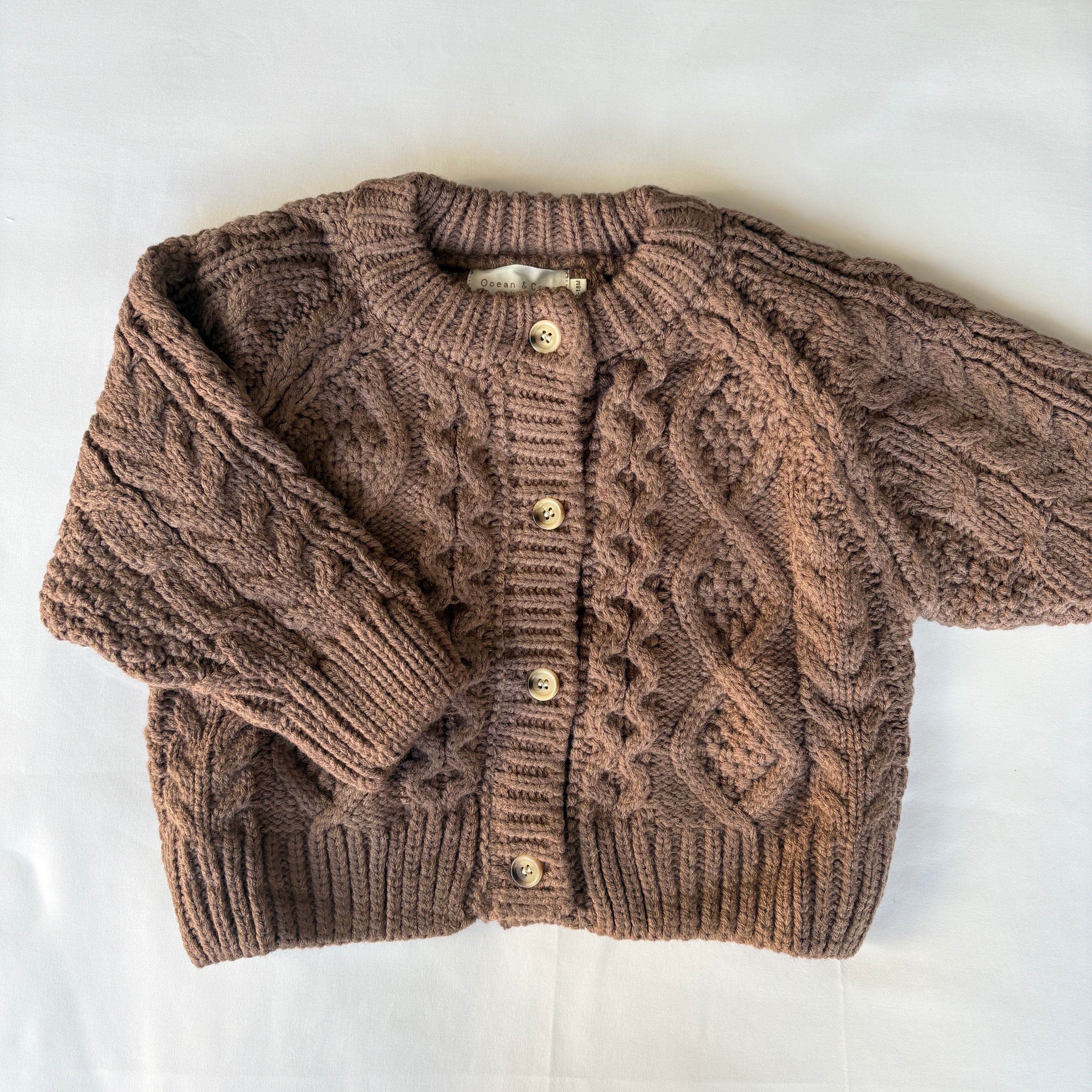 Brown Chunky Cardigan