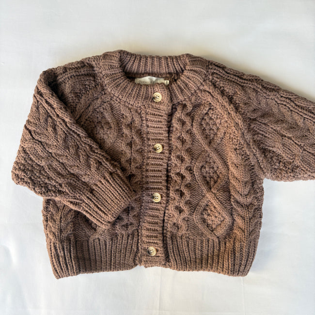 Brown Chunky Cardigan