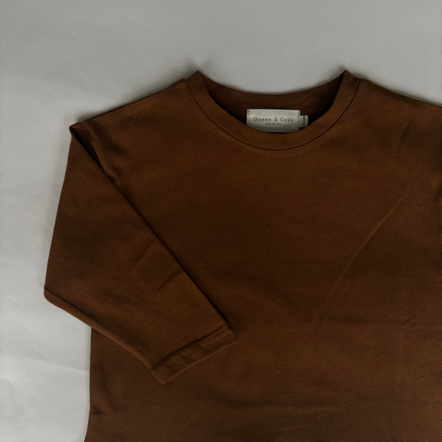 Rust Cotton Long sleeve Top 18-24 months