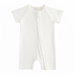 Organic Cotton Ribbed Zip Rompers