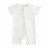 Organic Cotton Ribbed Zip Rompers