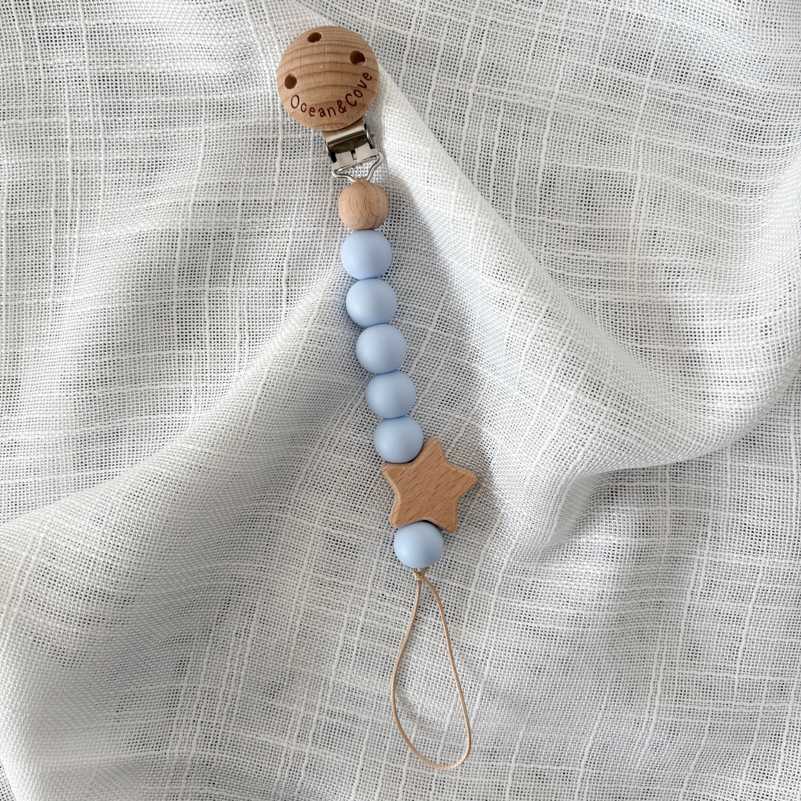 Baby Silicone Star Dummy Clips