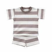 Striped oversized t-shirt and shorts set - view 6