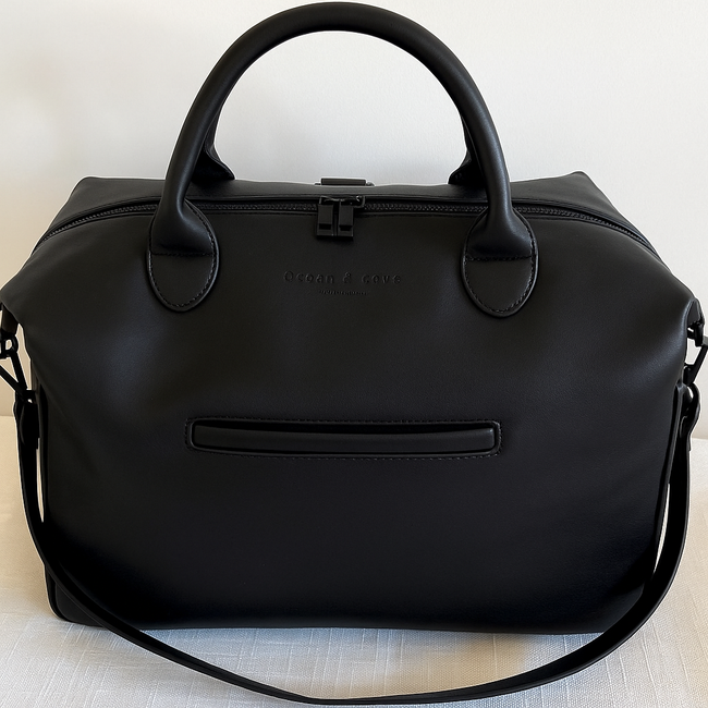 Vegan Leather Midi Baby Nappy Changing Bag