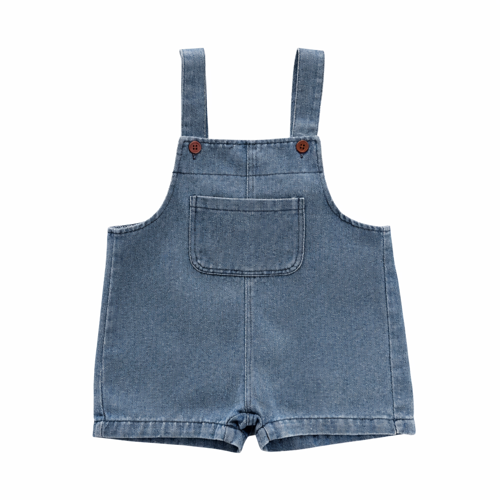 Dungarees Shorts & T Shirt Set