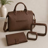 Smooth Vegan Leather Midi Baby Nappy Changing Bag