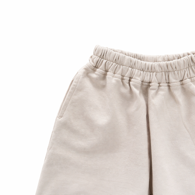 Raw Hem Longline Sweat Shorts