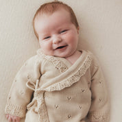 Heirloom Pointelle Romper - Biscuit