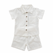 Linen Style Shirt and Short Set