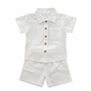 Linen Style Shirt and Short Set