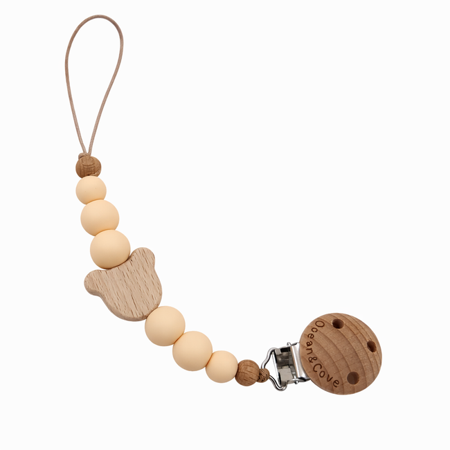 Baby Silicone Teddy Dummy Clips