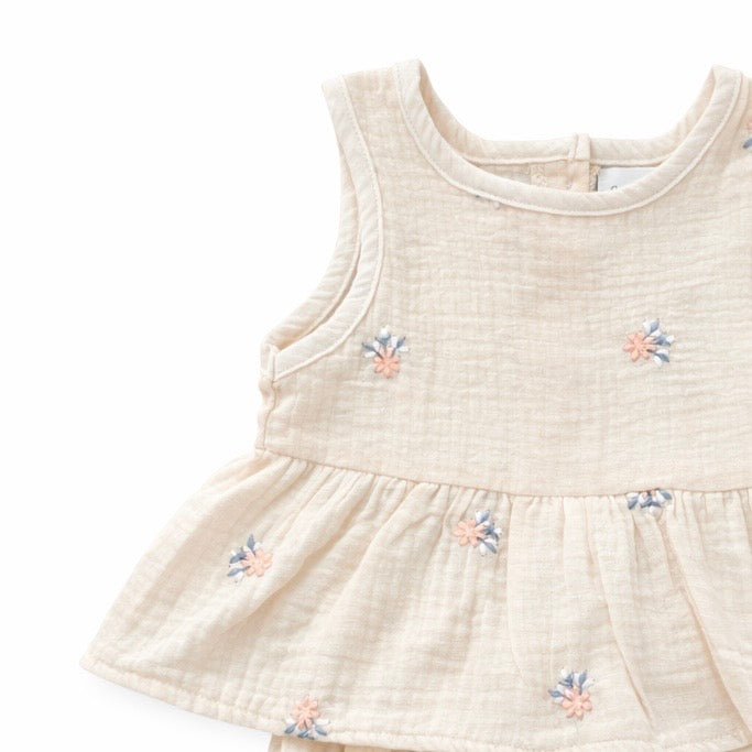 Muslin ditsy floral toddler co-ord - view 3