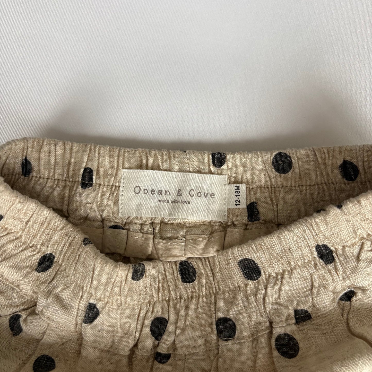 Polka Dot Neutral Trousers 12-18 months