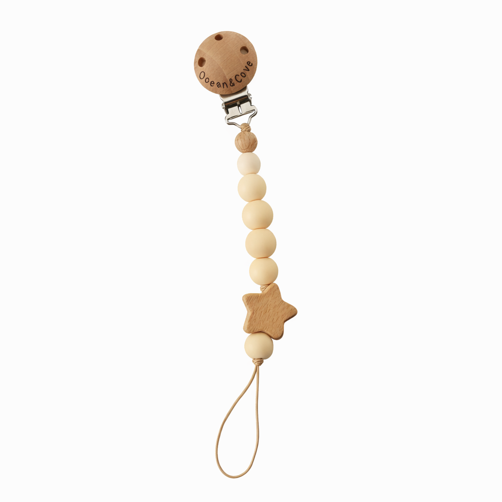 Baby Silicone Star Dummy Clips