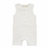 Organic Cotton Sleeveless Ribbed Rompers