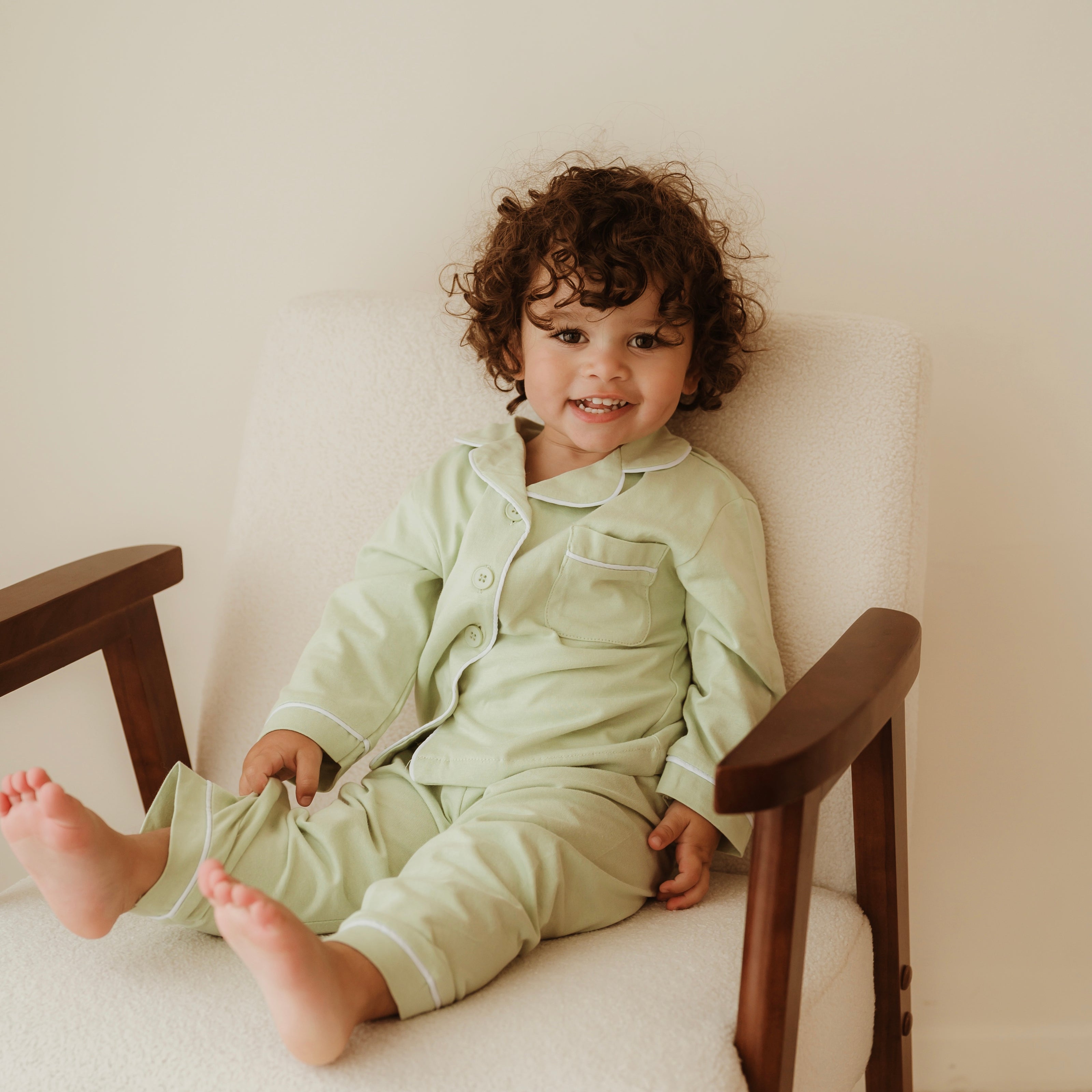 Contrast Trim Pyjama Set