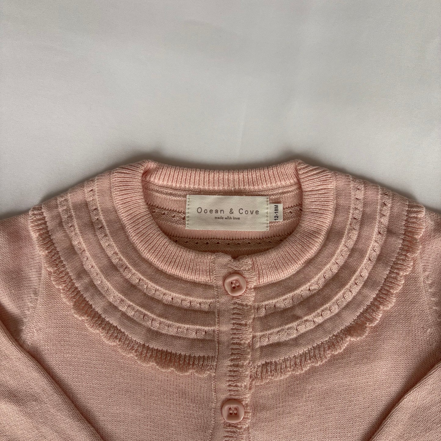 Pink Cardigan 12-18 months (comes up small)