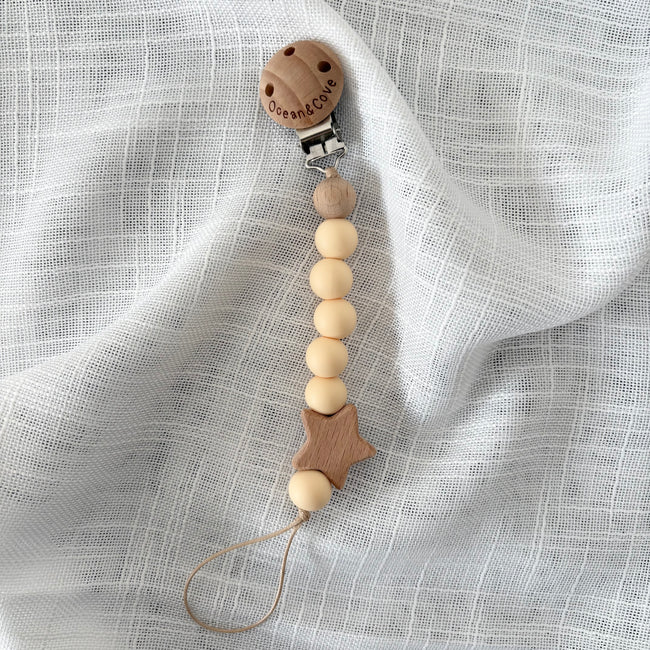 Baby Silicone Star Dummy Clips
