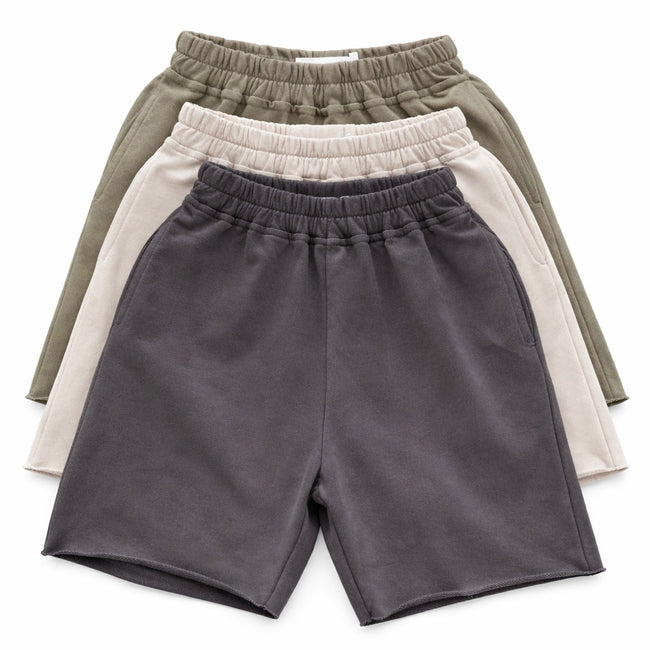 Raw Hem Longline Sweat Shorts (3 pack)