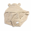 Sample Sale - Beige Teddy Hooded Towel