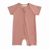 Sample Sale - Organic Cotton Ribbed Zip Rompers (various sizes)