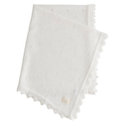 Organic Cotton Pointelle Baby Blanket