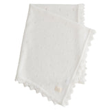 Organic Cotton Pointelle Baby Blanket