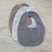 Organic cotton baby dribble bibs pack with muslin fabric