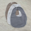 Organic cotton baby dribble bibs pack with muslin fabric