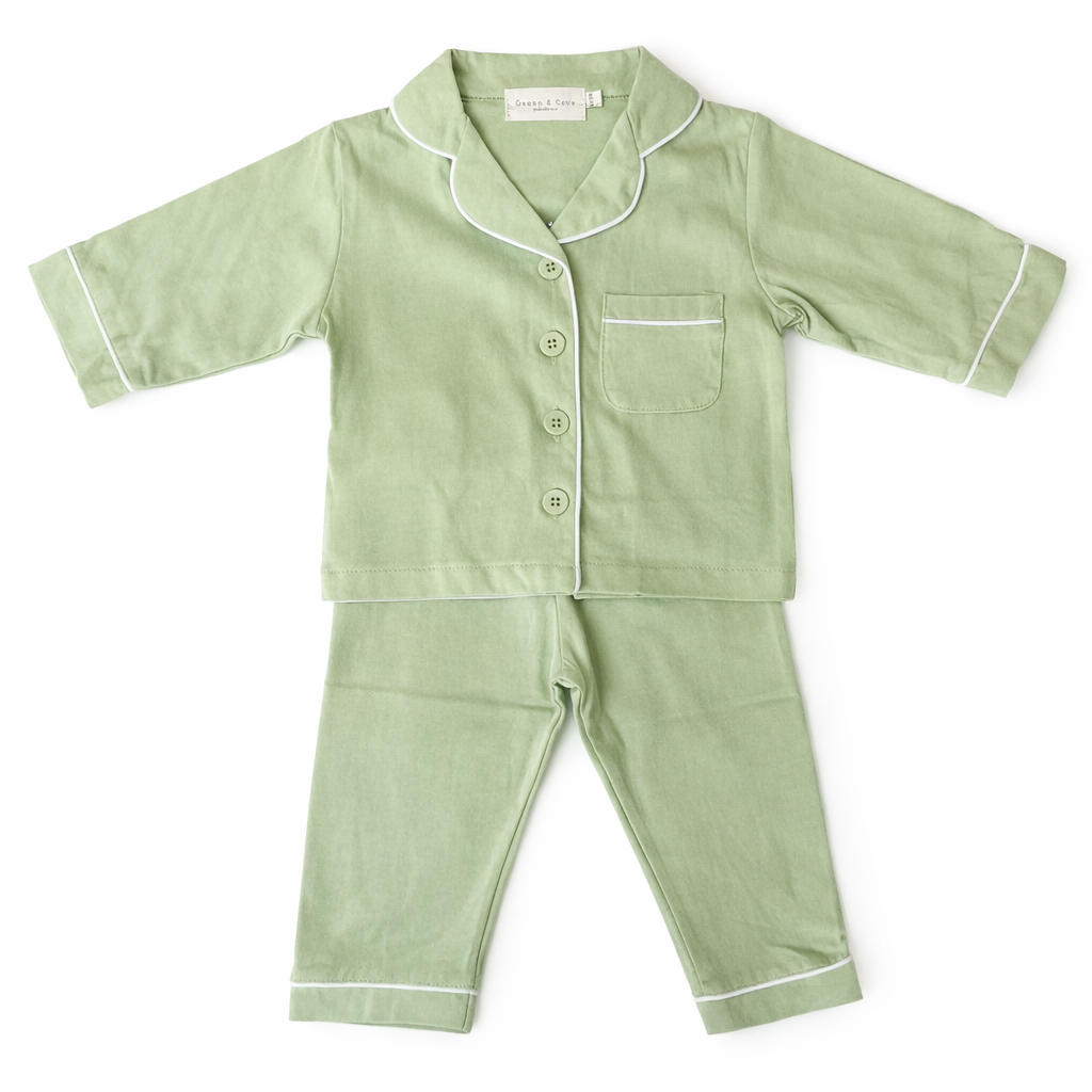 Contrast Trim Pyjama Set