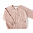 Baby Pink Embroidered Cardigan