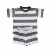 Stripe T Shirt and Shorts Set