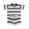 Stripe T Shirt and Shorts Set